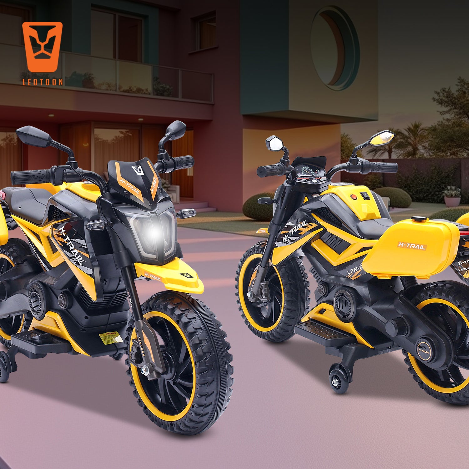 Leotoon X-Trail 2W Bike | Hand Accelerator | 12V/5AH Battery | 12V